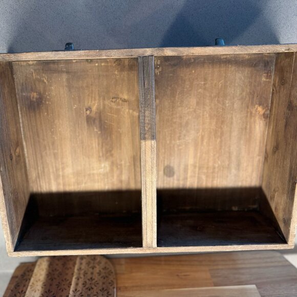 Rustic Wooden Caddy – Farmhouse Organization & Decorative Catch-All - Picture 4 of 15